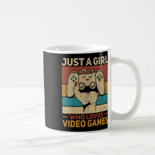 Taza De Café Solo un Chica al que le encanta la ropa de juegos