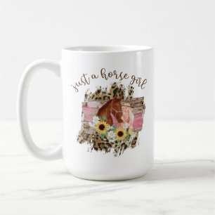 Taza De Café Sólo un chica de caballos bello diseño de una chic