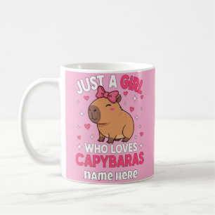 Taza De Café Sólo un Chica que ama a Capybaras