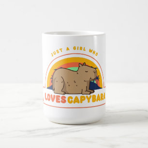 Taza De Café Sólo un Chica que ama a Capybaras