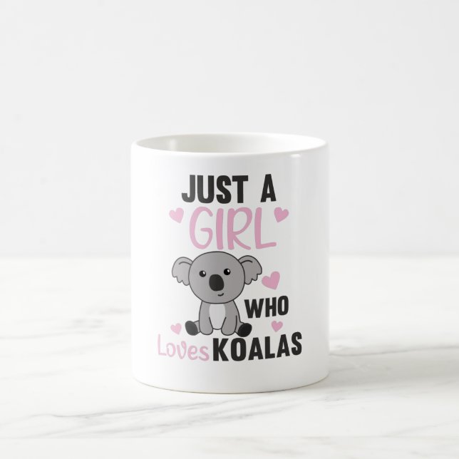 Taza De Café Sólo un Chica que ama a Koalas Cute Koala Oso (Centro)