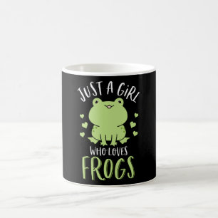 Taza De Café Sólo un Chica que ama a las ranas cortar la rana 
