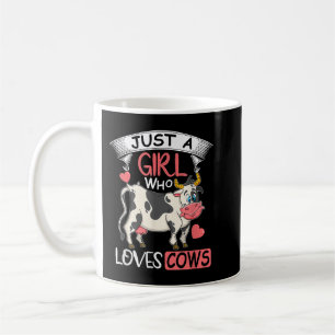 Taza De Café Sólo un Chica que ama a las vacas cosechar granjas