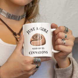 Taza De Café Solo un chica que ama a los cinabriones