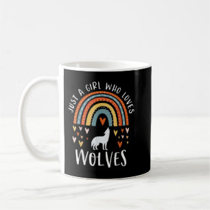 Taza De Café Sólo un Chica que ama a los lobos regalos de arcoi
