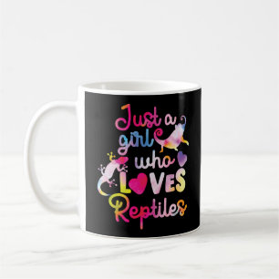 Taza De Café Sólo Un Chica Que Ama A Los Reptiles Lizard Waterc