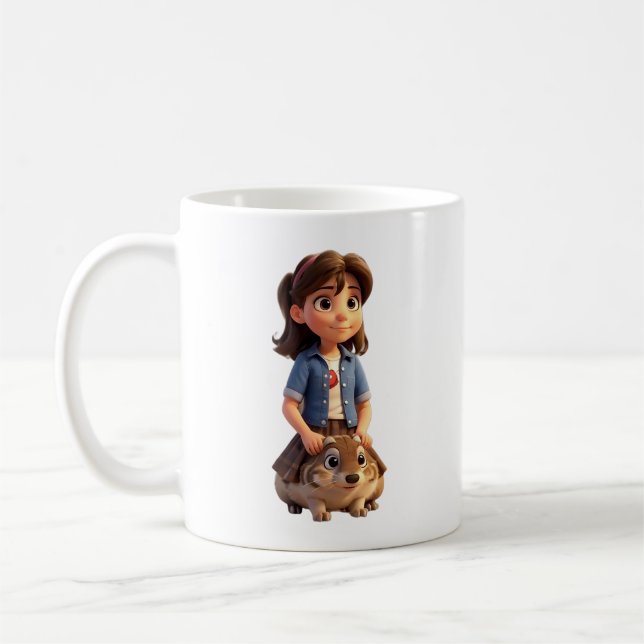 Taza De Café Sólo un Chica que ama a los terrones (Izquierda)