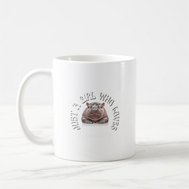 Taza De Café Solo un Chica que ama a MooDeng (Izquierda)