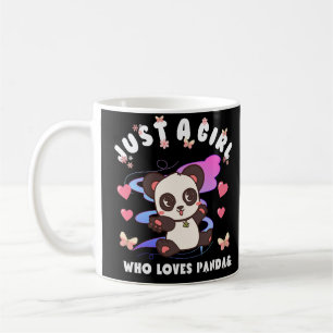 Taza De Café solo un chica que ama a panda