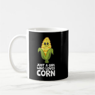 Taza De Café Sólo un Chica que ama al maíz