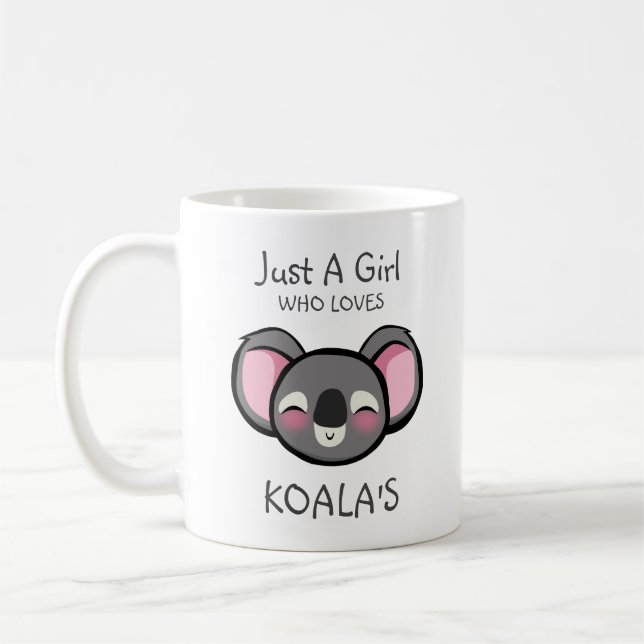 Taza De Café Sólo un chica que ama el de Koala (Izquierda)