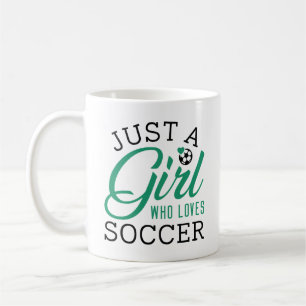 Taza De Café Solo un Chica que ama el fútbol