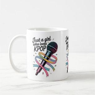 Taza De Café Solo un chica que ama el Kpop