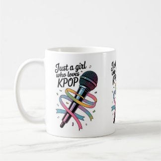 Taza De Café Solo un chica que ama el Kpop