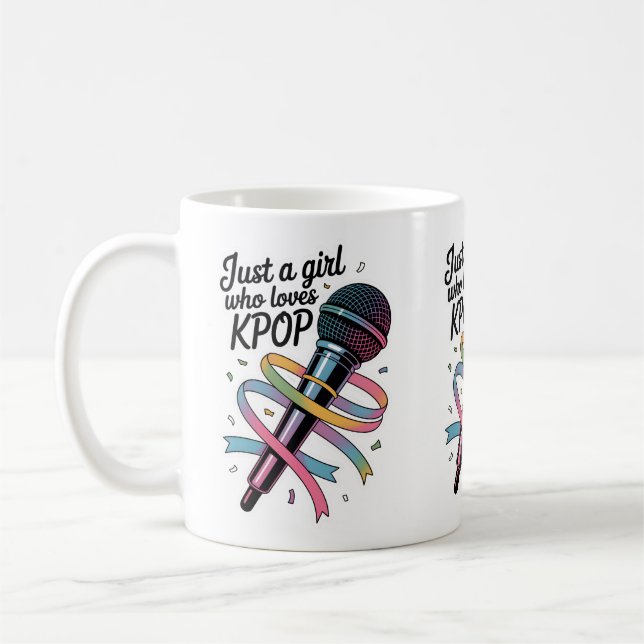 Taza De Café Solo un chica que ama el Kpop (Izquierda)