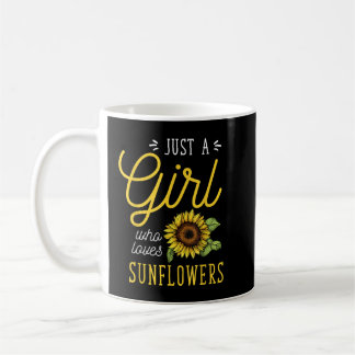 Taza De Café Solo un Chica que ama el regalo florista de arte d