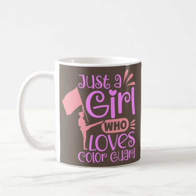 Taza De Café Solo un Chica que ama la banda de marchas de la Gu (Izquierda)
