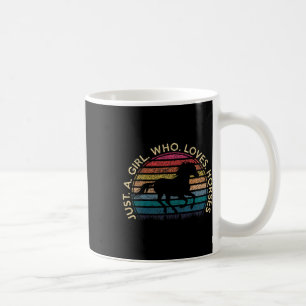 Taza De Café Sólo un Chica que ama la caballos retro vintage Ho