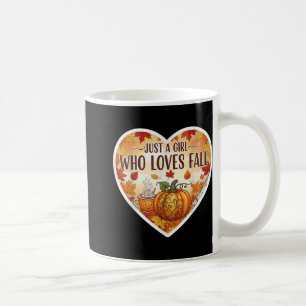 Taza De Café Sólo Un Chica que ama la especia de calabaza otoña