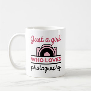 Taza De Café Solo un Chica que ama la fotografía