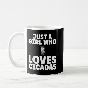Taza De Café Sólo un Chica que ama las cigarras