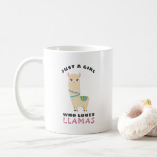 Taza De Café Sólo un Chica que ama las Llamas