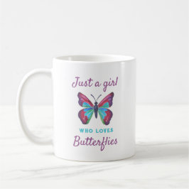 Taza De Café Sólo un chica que ama las mariposas