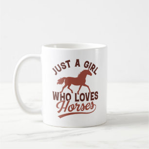Taza De Café Sólo un Chica que ama los caballos