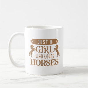 Taza De Café Sólo un Chica que ama los caballos