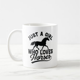 Taza De Café Sólo un Chica que ama los caballos