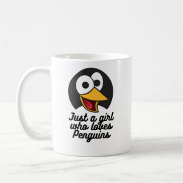 Taza De Café Sólo un chica que ama los pingüinos