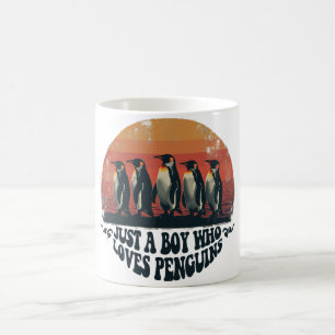 Taza De Café Solo un chico que ama a los pingüinos