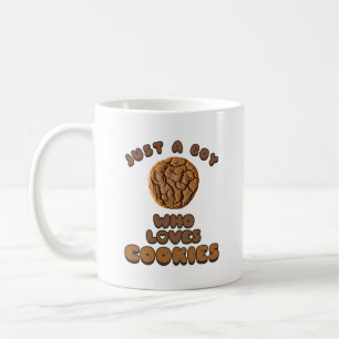 Taza De Café Solo un chico que ama el café de Cookies Mug