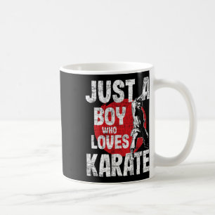 Taza De Café Solo un chico que ama el karate - entrenador de ar
