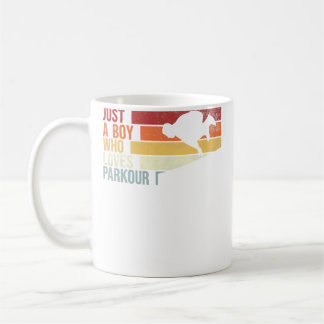 Taza De Café Solo un chico que ama el parkour. Parkour de carre