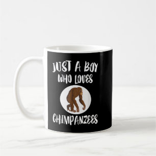 Taza De Café Solo un chico que ama el regalo de los chimpancés