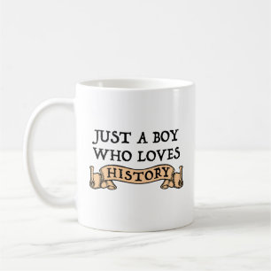 Taza De Café Solo un chico que ama la historia