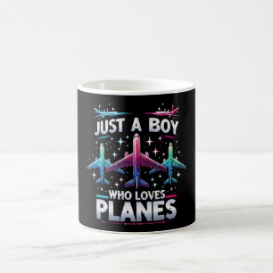 Taza De Café Solo un chico que ama los aviones