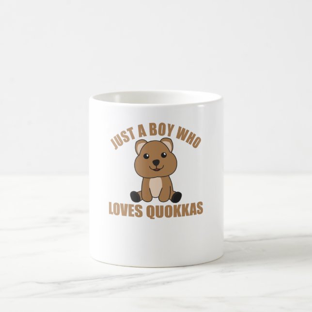 Taza De Café Solo un chico que ama Quokkas - Dulce Quokka (Centro)