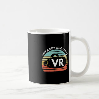 Taza De Café Solo un chico que ama Vr divertida realidad virtua