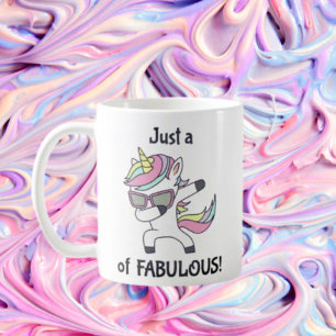 Taza De Café ¡Sólo un (dab) de Fabulous! Unicorno