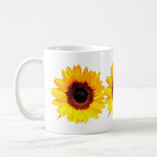 Taza De Café Sólo un florecimiento de girasol + tu texto e idea