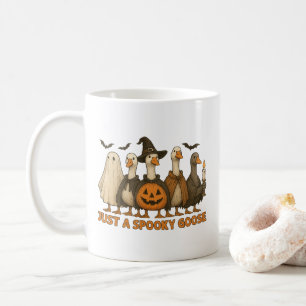 Taza De Café Sólo un Halloween de ganso espeluznante para niño