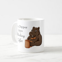 Solo un hipopótamo elegante bebiendo café - Taza d