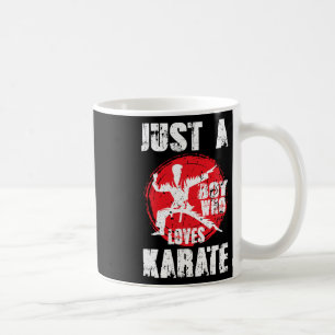 Taza De Café Solo Un Niño Que Ama A Karate Diciendo Marcial Com