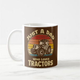 Taza De Café Solo un papá que ama los tractores divertido tract