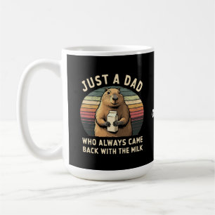 Taza De Café Solo Un Papá Que Siempre Regresó Con La Leche