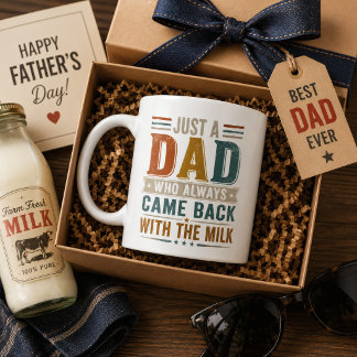 Taza De Café Solo un papá que siempre volvía con la leche