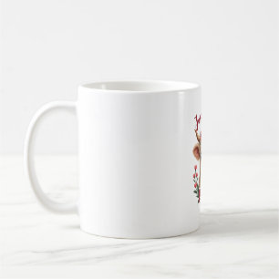Taza De Café Solo un poco malhumorado vintage flor de vaca de l