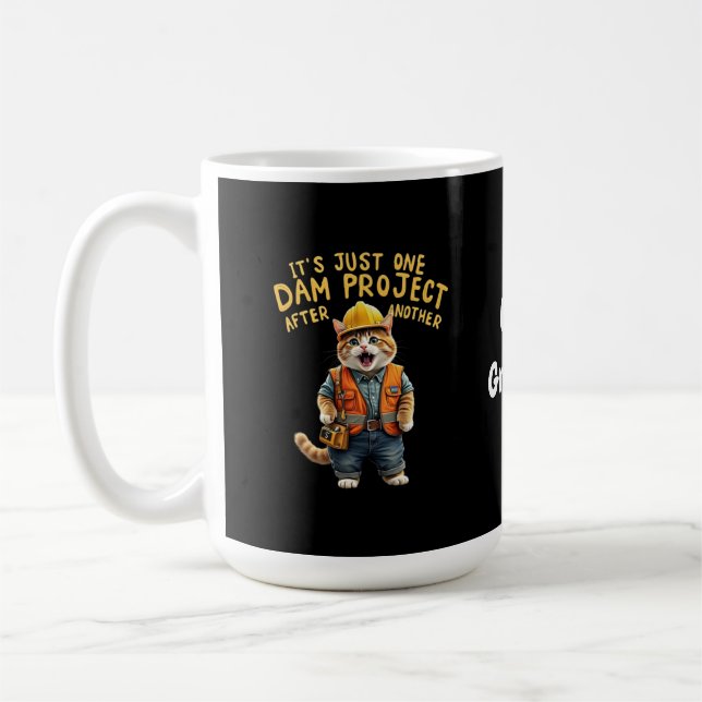 Taza De Café Solo un proyecto de represa tras otro gracioso (Izquierda)